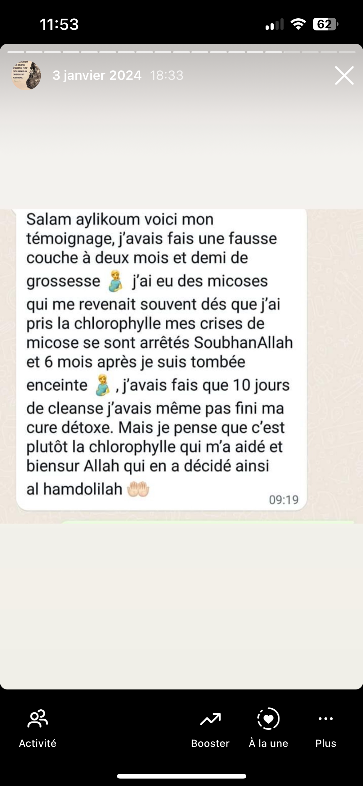 Témoignage